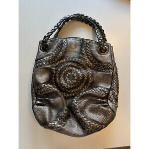 Bottega Veneta 2008 Vintage Metallic Illusion Hobo Bronze Purse Sold Out
